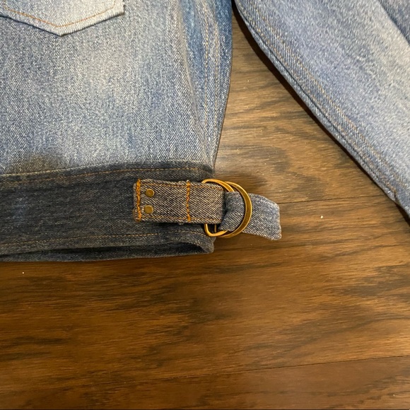 Re/done x levis reconstructed denim 60s snap front jacket / size small - Picture 3 of 5